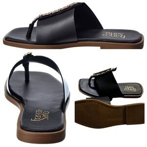 Franco Sarto Women's Megs
Slide Leather Sandals Size 6.5 (M)